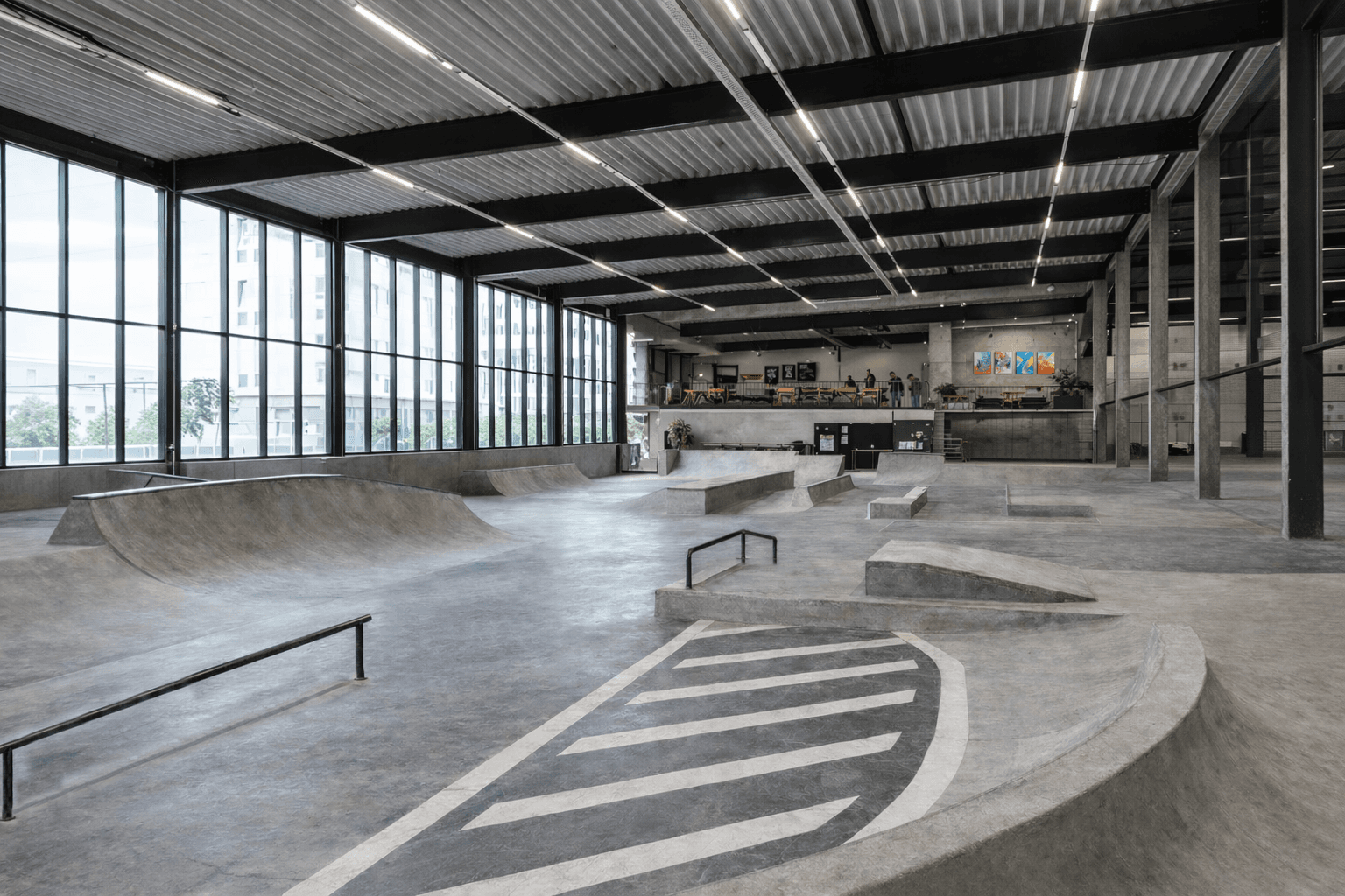 Vision Sporthalle - Indoor Skatehalle Visualisierung