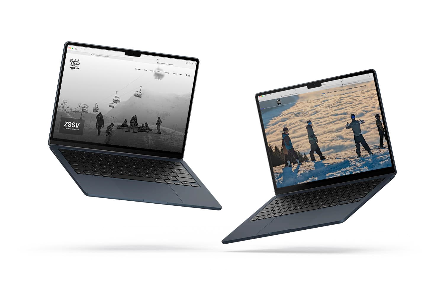 Website ZSSV Central Station und RLZ Freestyle Zentralschweiz