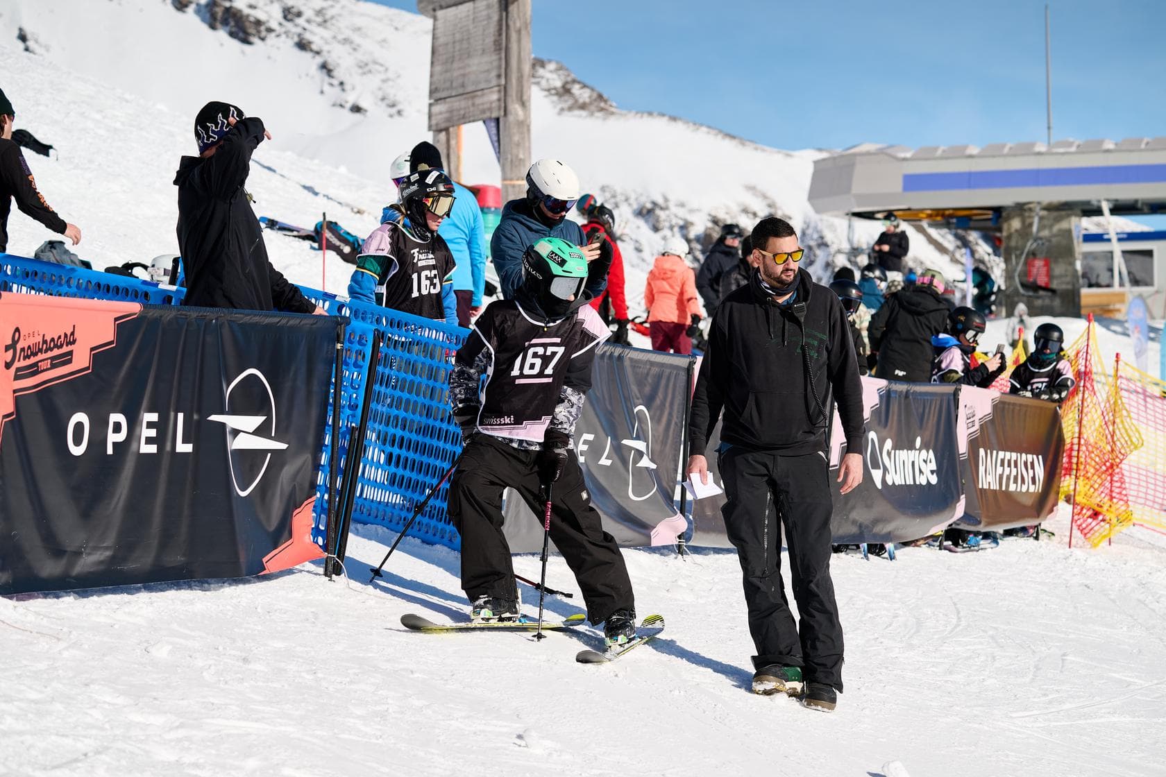 Opel Freestyle Tour, Contest in Grindelwald, Freeski Start